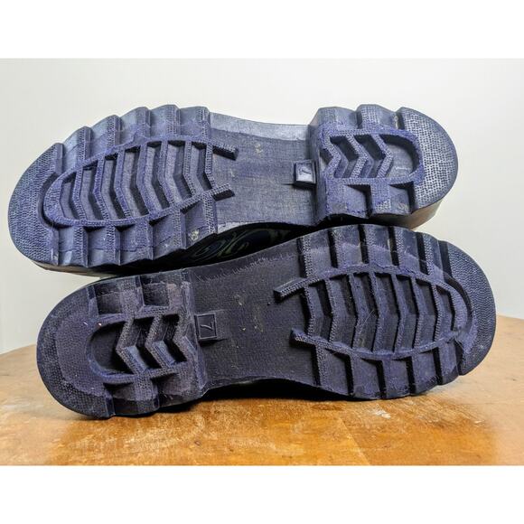 Chooka Invasion Peacock Pattern Green/Blue Rain Boot, All Natural Rubber-7 - Picture 8 of 11